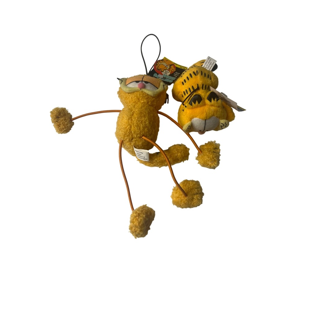 Garfield's Choice Cat Toys Set of 2 String Bungee Plush & Classic Pounce NWT